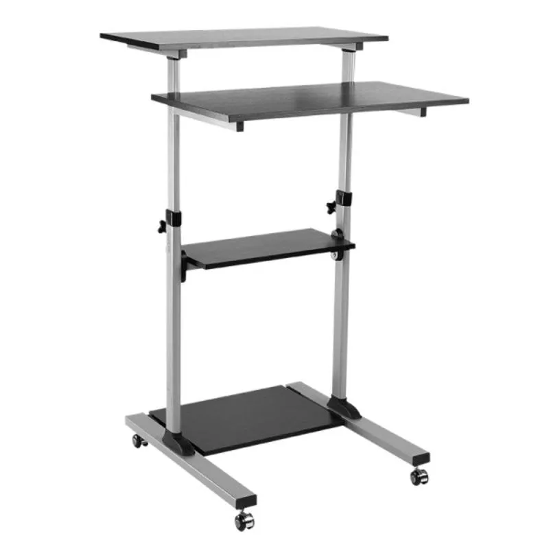 Scrivania LogiLink BP0070 Rettangolare con Ruote e Regolazione Altezza - immagine 1