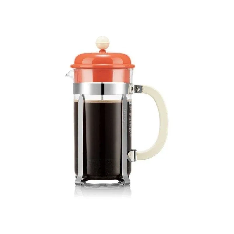 Caffettiera a stantuffo Bodum vetro 1 L 8 tazze acciaio inox - immagine 1