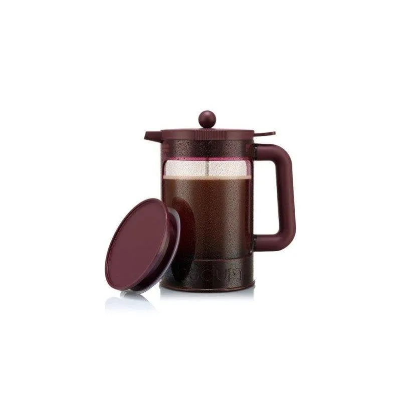 Caffettiera a pistone Bodum Bean Set 1,5 L Rossa per caffè caldo e cold brew - immagine 1