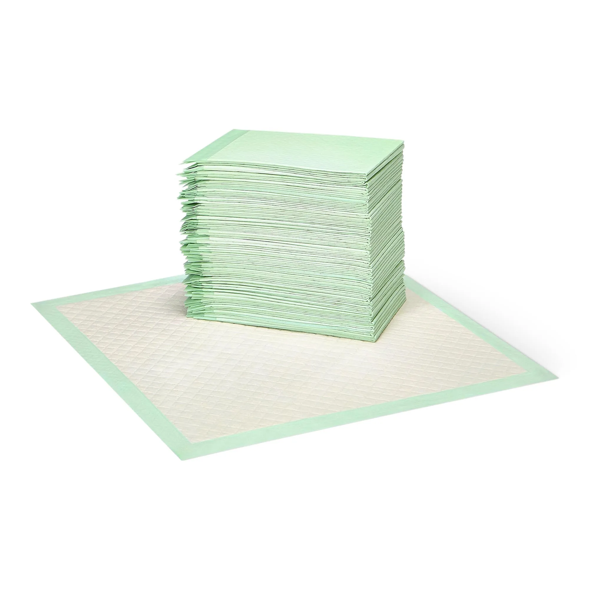 Amazon Basics Tappetini Igienici in Bambù Antiperdita per Cani e Cuccioli, Formato Regular/Standard, Confezione da 50, Dimensioni 56cm x 56cm - immagine 1