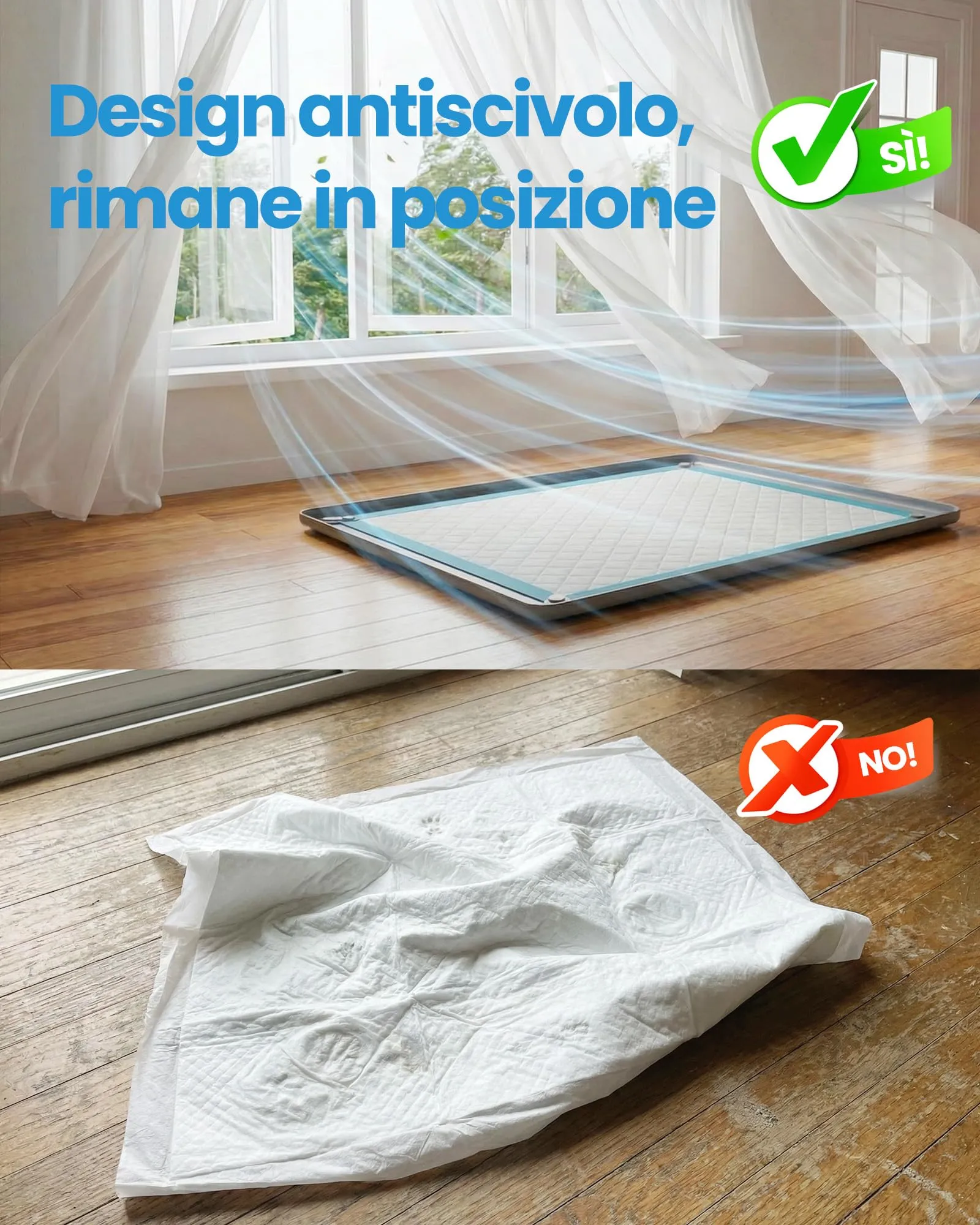 Kittyspout Tappetino per cani in silicone con clip magnetiche, 86 x 71 cm - immagine 3