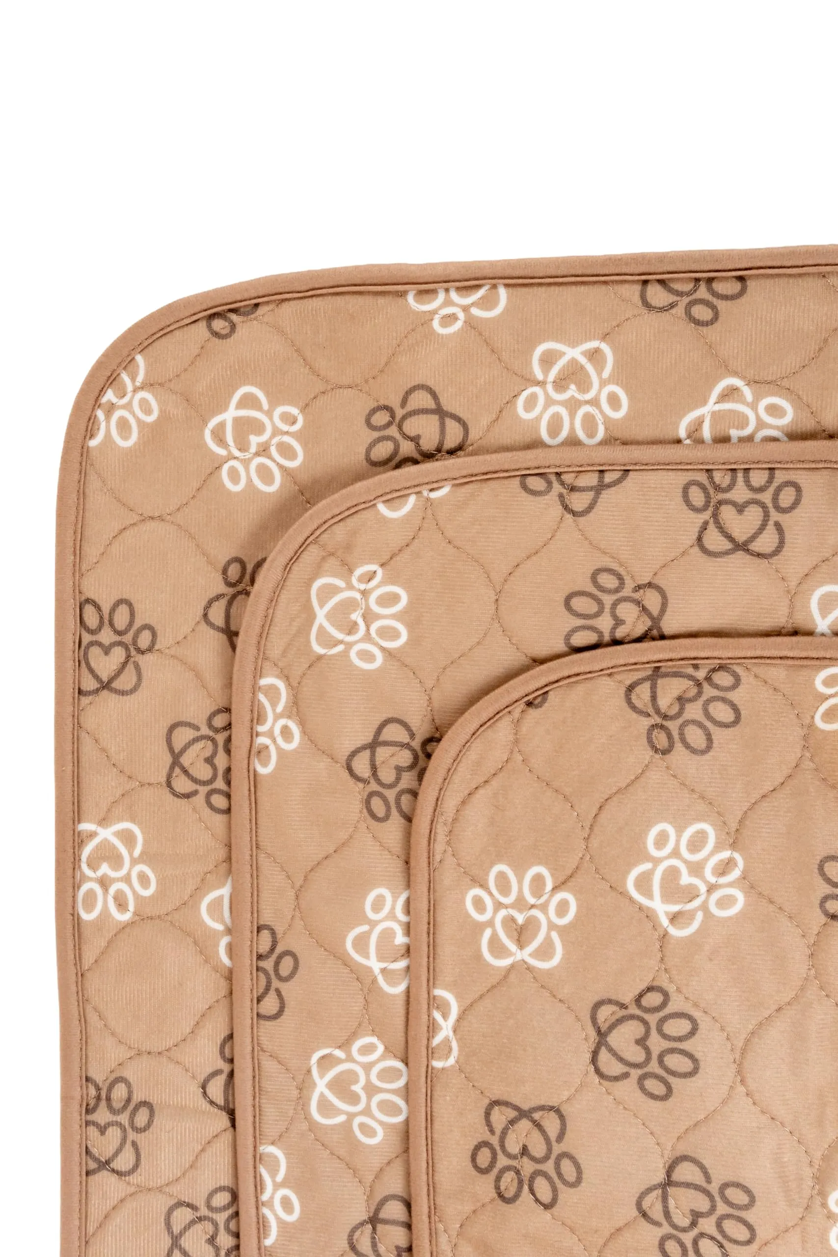 Baupad - tappetino lavabile per cani - traversa impermeabile e assorbente con tecnologia 4 strati per casa auto e viaggio. Traversine lavabili in lavatrice fino a 300 lavaggi. Taglia M - Beige - immagine 1