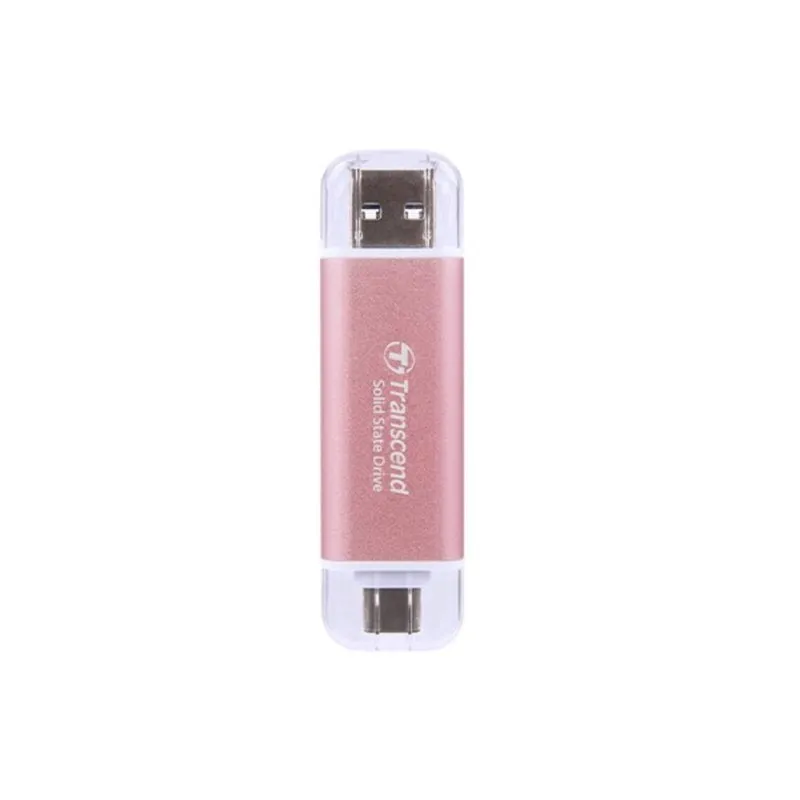Disco Duro Transcend ESD310 1TB SSD USB 10 Gbit/s Rosa con Protezione - immagine 1