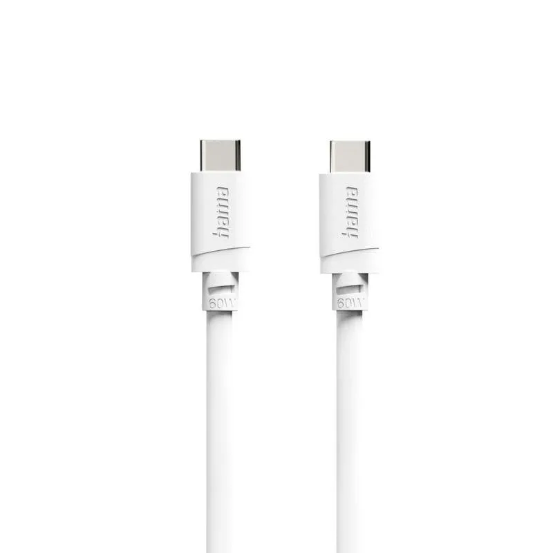 Cavo USB-C a USB-C Hama 2 m USB 2.0 Bianco - immagine 1