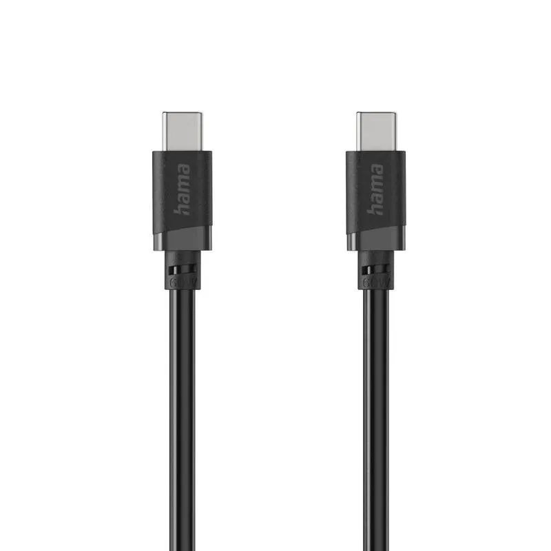 Cavo USB-C verso USB-C Hama 1 m USB 2.0 Nero - immagine 1