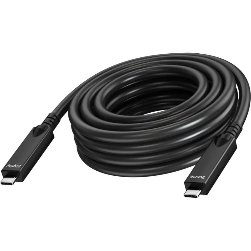 Cavo USB-C a USB-C Vision 15 m Nero USB 3.2 - immagine 1