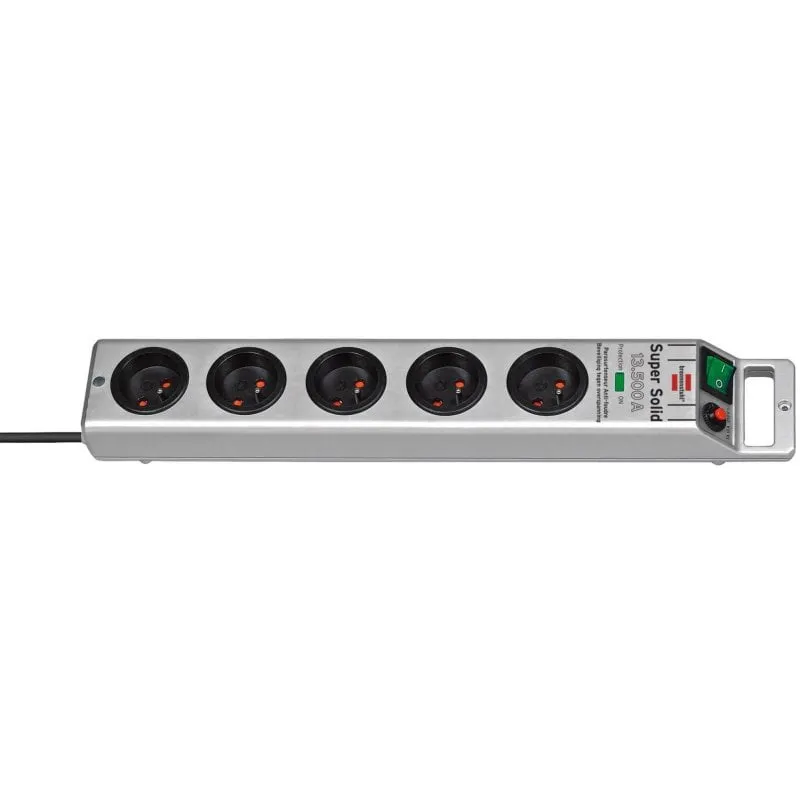 Multipresa Brennenstuhl 1153344315 5 prese Tipo E con interruttore e cavo 2,5 m - immagine 1