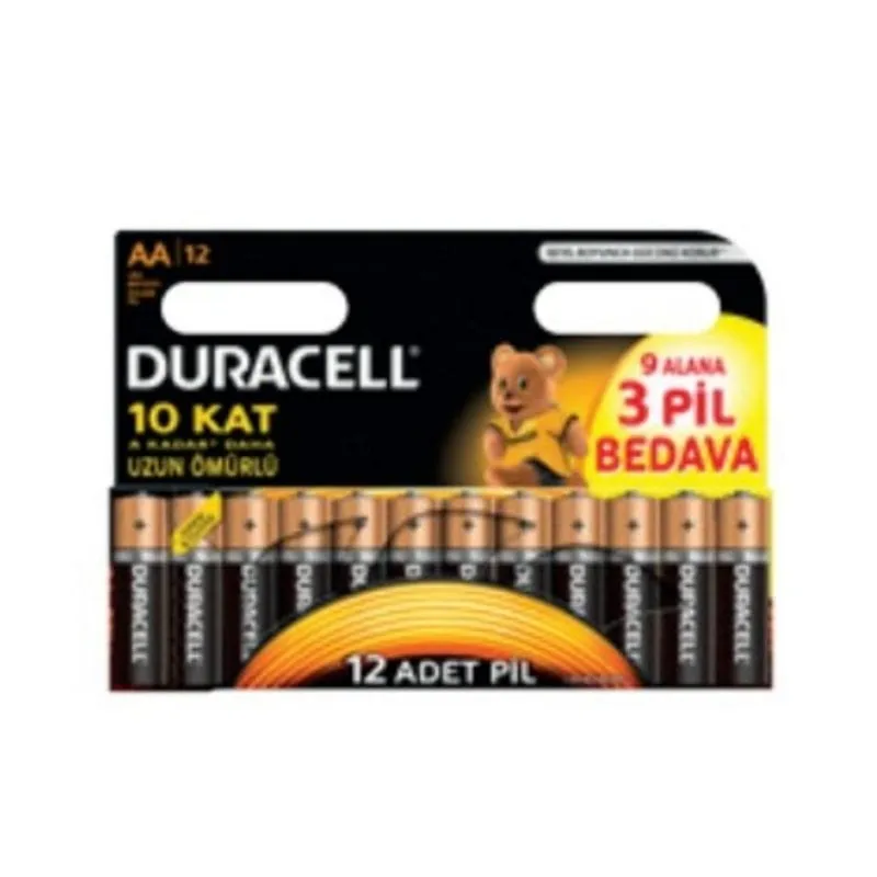 Pila Duracell AA Alcalina 1,5 V 12 pezzi - immagine 1