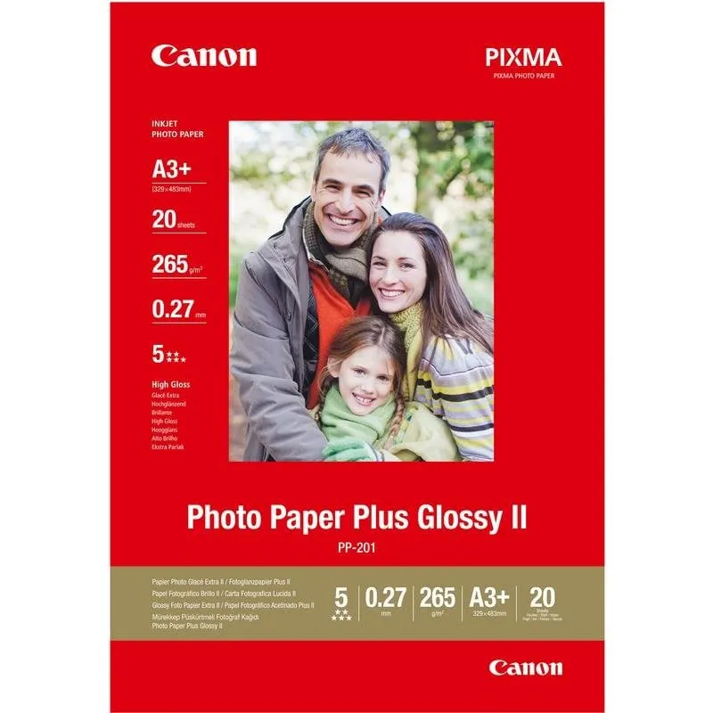 Carta Fotografica Canon Photo Paper Plus A3 260 g/m² - immagine 1