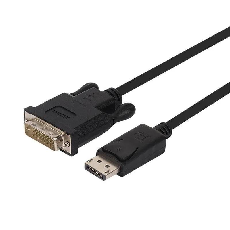 Adattatore video Unitek Y-5118BA DisplayPort a DVI 1,8 m - immagine 1