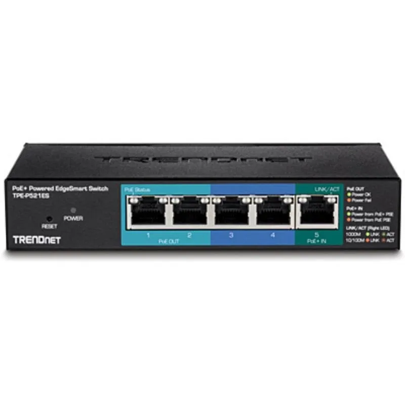 Switch PoE+ EdgeSmart Trendnet TPE-P521ES 5 Porte Gigabit - immagine 1
