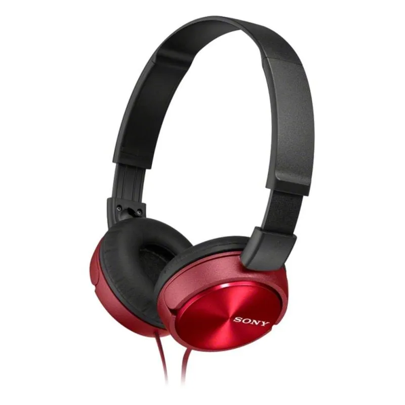 Cuffie Sony MDR-ZX310AP con cavo rosse per chiamate e musica - immagine 1