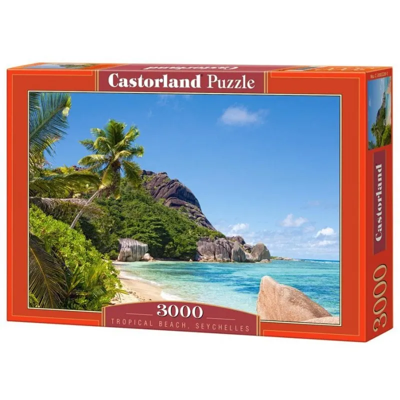 Puzzle Castorland Tropical Beach Seychelles 3000 pezzi Paesaggio - immagine 1