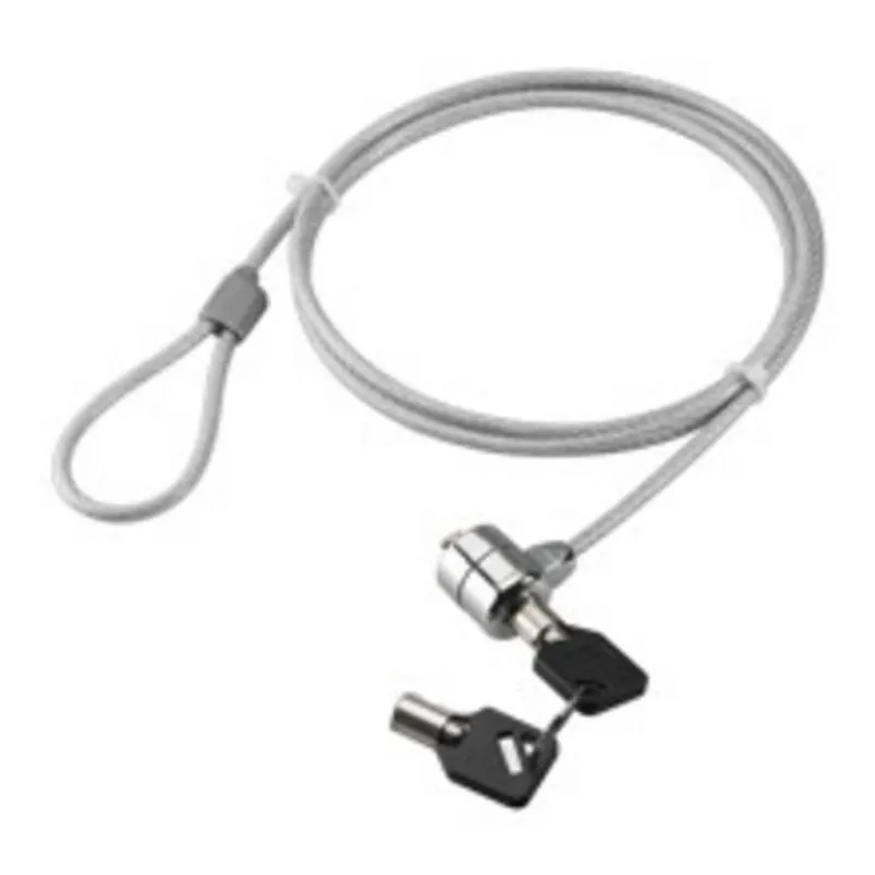 Cavo antifurto Goobay 93037 1,5 m Chiave rotonda Acciaio Grigio - immagine 1