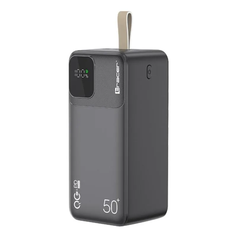 Batteria Esterna Tracer PRIME-V5 50000 mAh Quick Charge 4+ Power Delivery 3.0 Nero - immagine 1