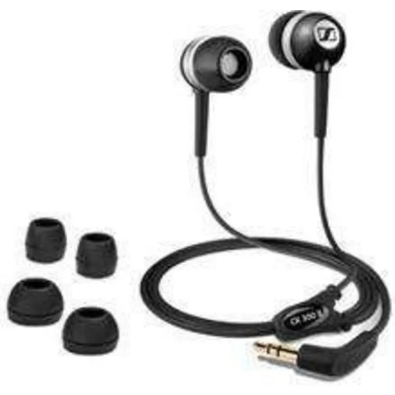 Auricolari Sennheiser CX 300 II con cavo Mini Jack 3,5 mm, suono potente, regolazione personalizzata, nero - immagine 1