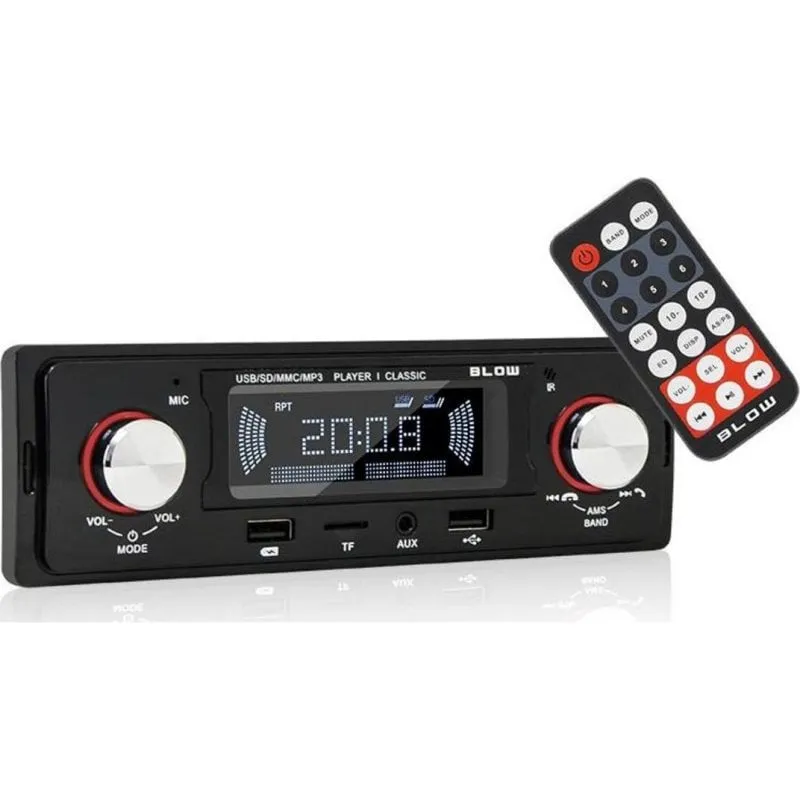 Radio Auto Blow Classic 78-287 Bluetooth USB SD MP3 1 DIN - immagine 1