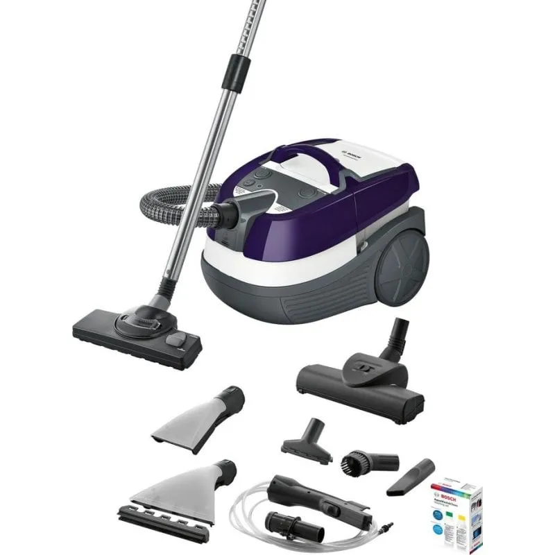 Aspirapolvere Lavapavimenti Bosch AquaWash&Clean BWD41740 1700W 5L Viola - immagine 1