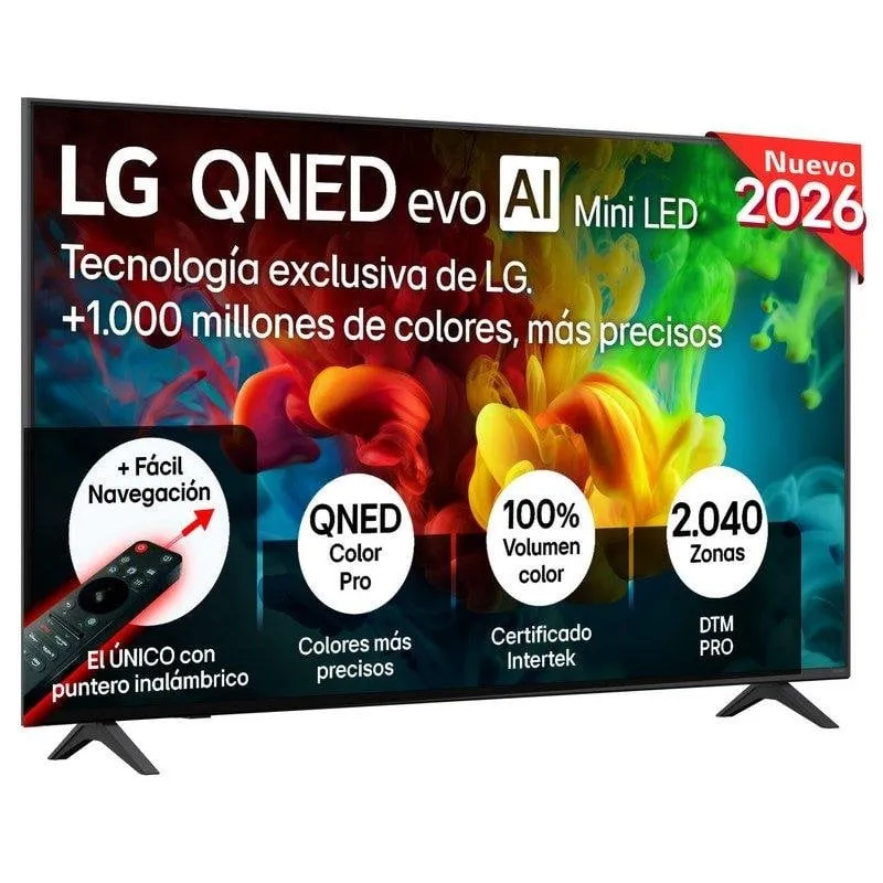 TV LG Mini LED 55QNED82B6B 55" 4K UltraHD 144Hz Smart TV WebOS HDR10 HLG IA - immagine 1