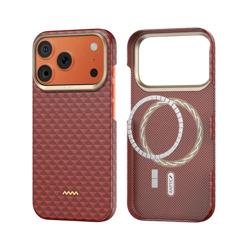 Custodia per smartphone Raptic Skin Origin Aramide MagSafe Protezione Precisa per iPhone 17 Pro - immagine 1