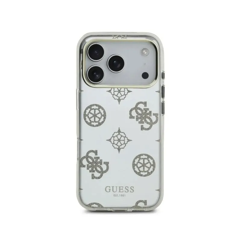 Custodia per smartphone Guess TPU MagSafe Specchio Peonie Oro per iPhone 17 Pro - immagine 1