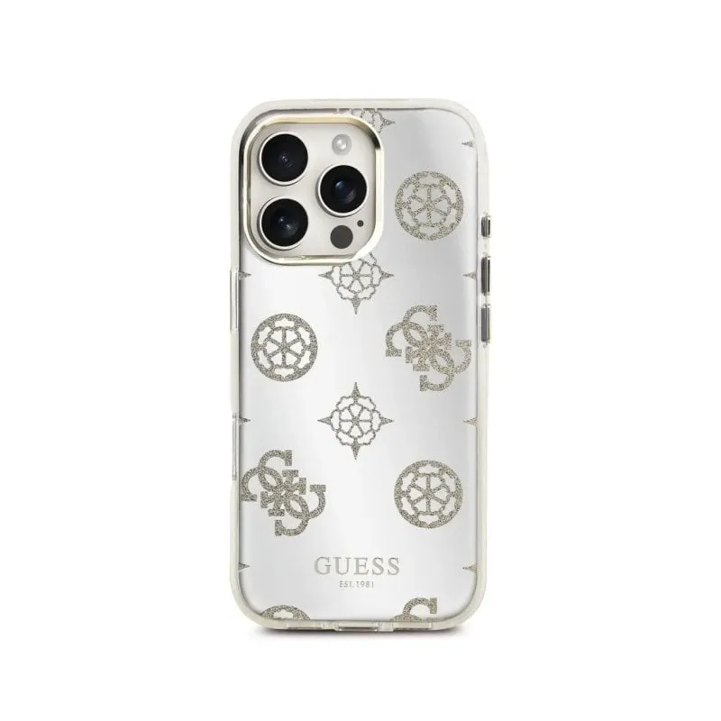 Funda per smartphone Guess TPU Specchio Peonie Oro con MagSafe per iPhone 16 Pro Max - immagine 1