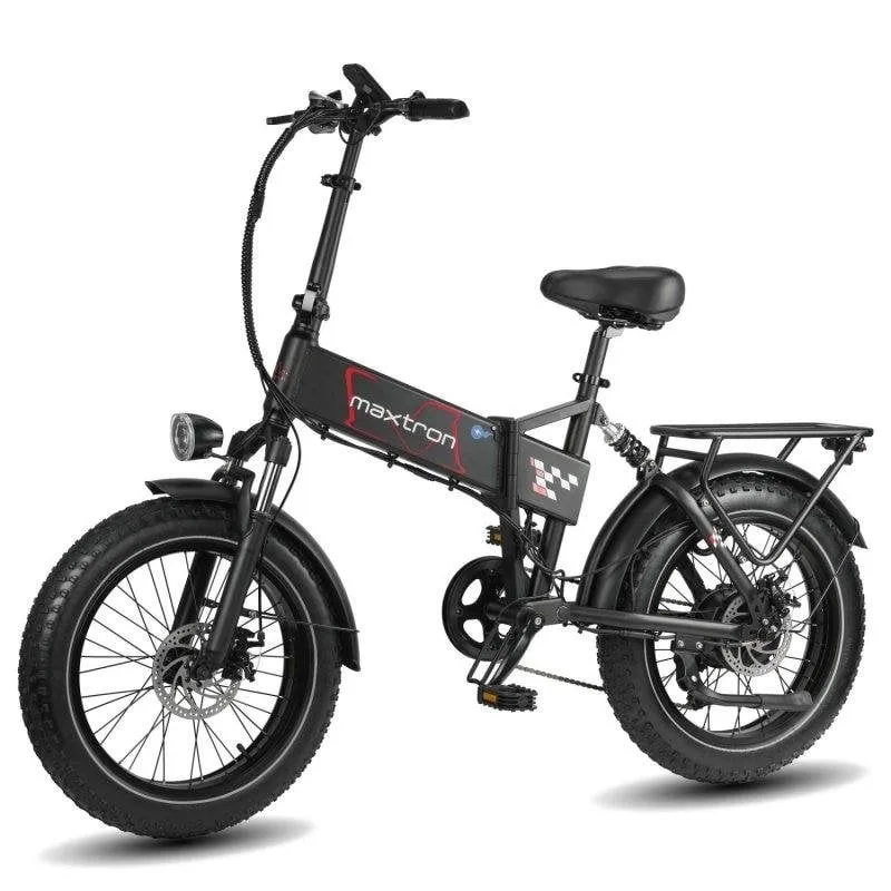 Bicicletta Elettrica Maxturn Polaris Motore 500W Batteria 48V13ah 20" Freni a Disco a Cavo Nero - immagine 1