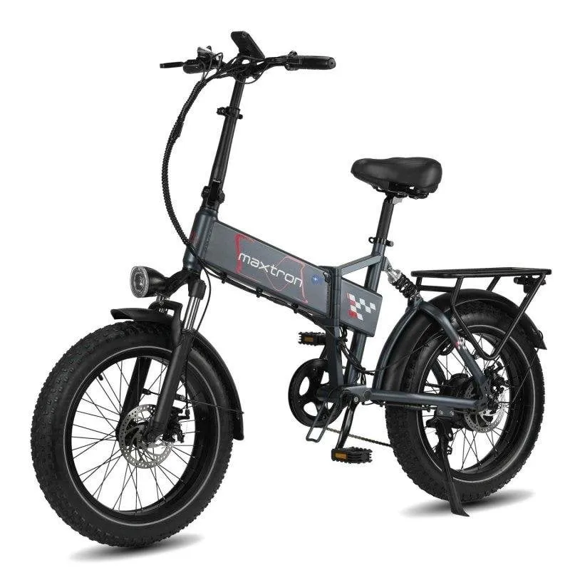 Bicicletta Elettrica Maxturn Polaris 500W 48V13ah 20" Freni a Disco a Cavo Grigio - immagine 1