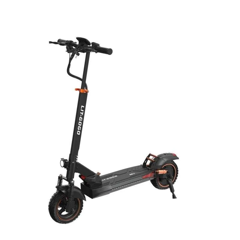 Monopattino elettrico Sumeide Lit-m4 800W Autonomia 40km Freni a disco Pieghevole Arancione - immagine 1