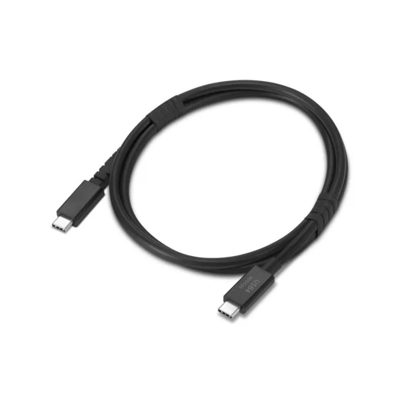 Cavo USB4 Lenovo 4X91U94413 1 m USB-C a USB-C 40 Gbit/s Nero - immagine 1