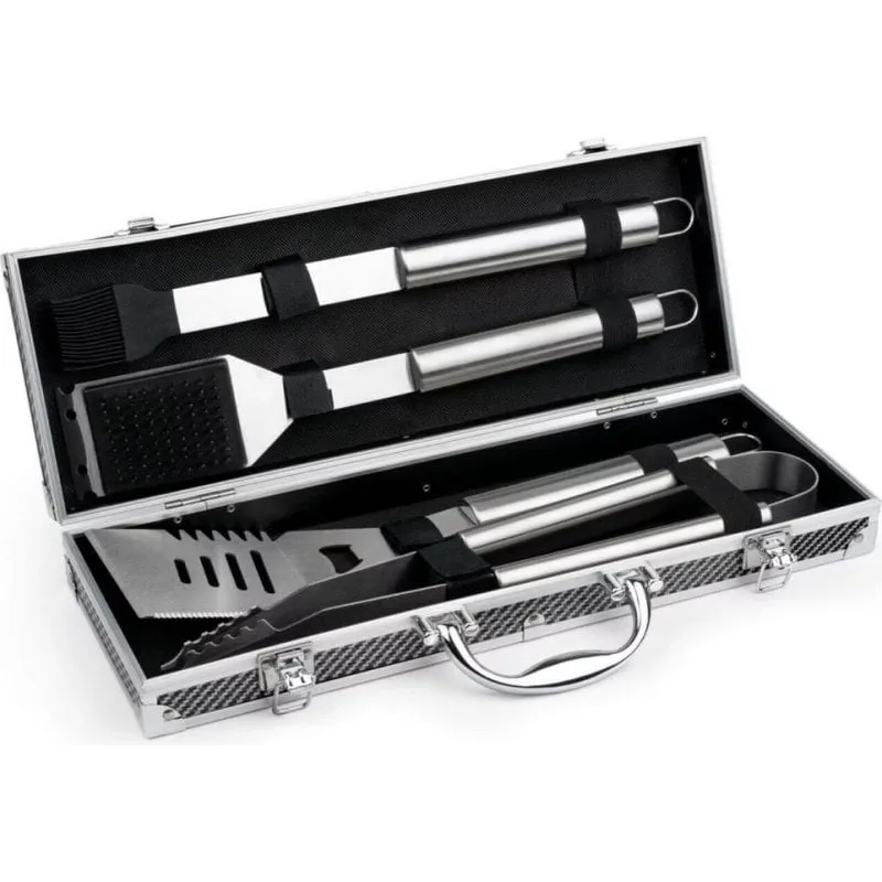Set Griglia Leopold Vienna LV311000 4 Pezzi Alluminio Acciaio Inossidabile - immagine 1