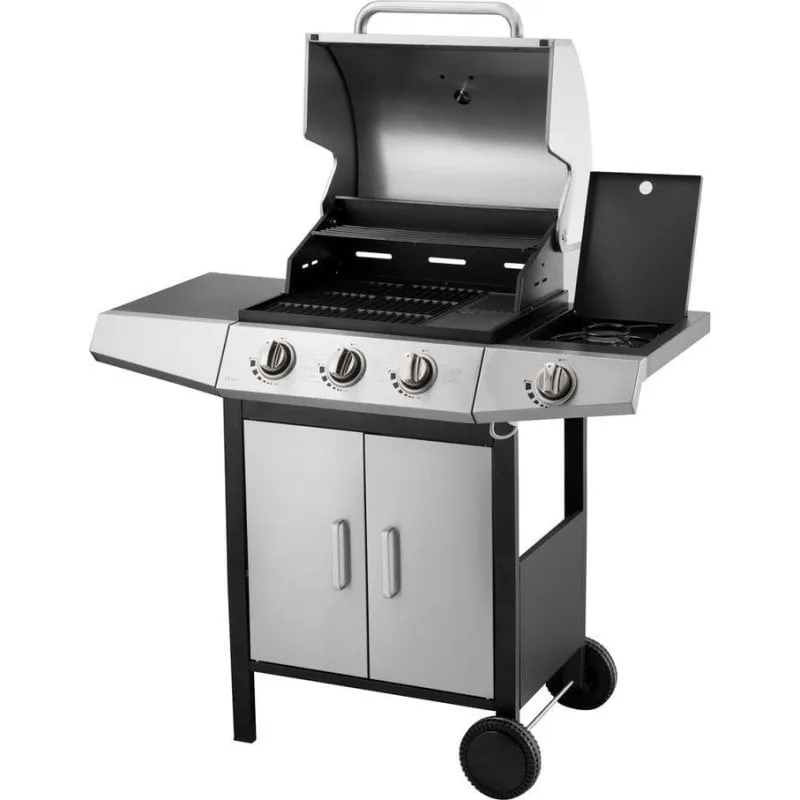Griglia a gas Fieldmann FZG 3010 11.7 kW 4 bruciatori 39 x 50.5 cm - immagine 1