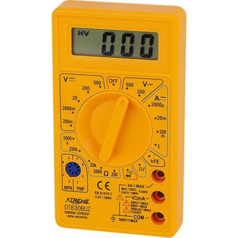 Multimetro digitale Xtreme DT830BUZ funzioni complete e misurazioni precise - immagine 1