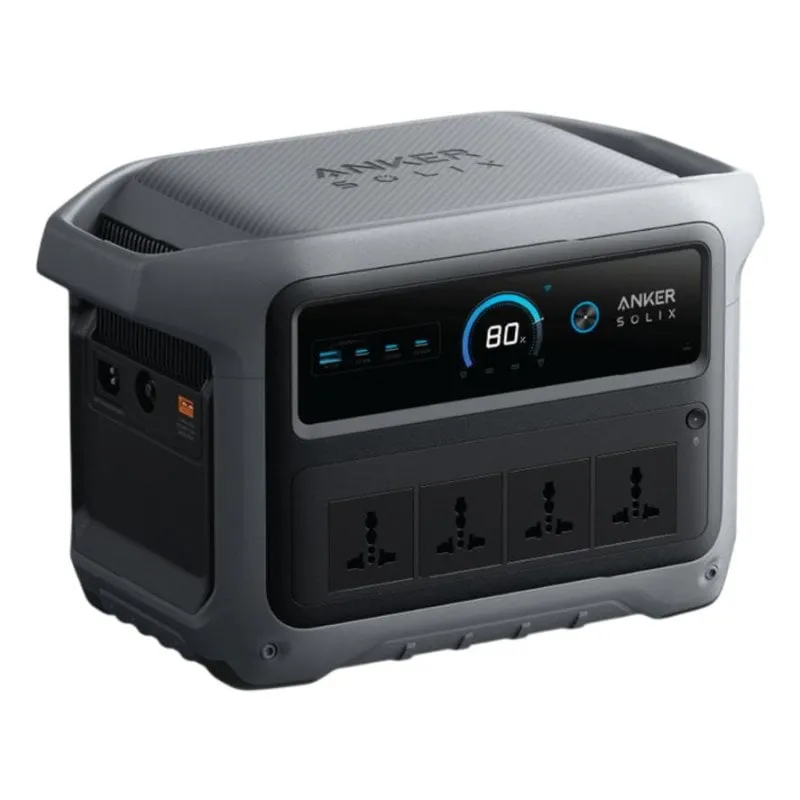 Stazione di energia Anker Solix C1000X Gen 2 1024Wh 4 porte AC e 4 USB Batteria Li-ion Schermo LCD Caricatore solare - immagine 1
