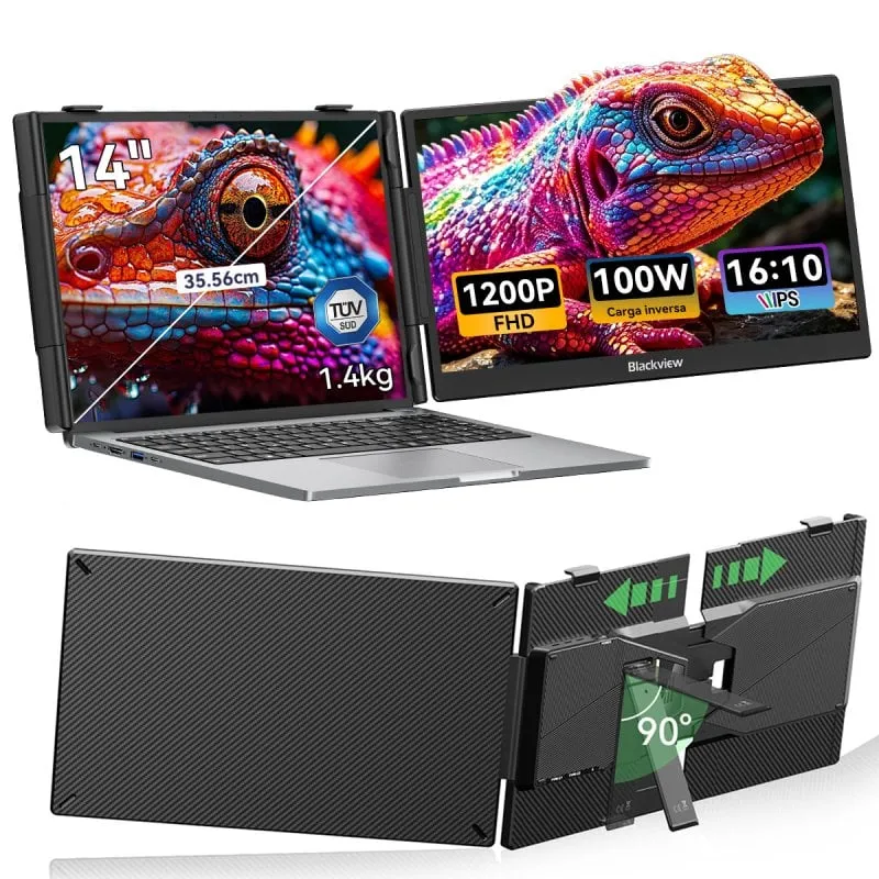 Monitor PC Blackview SCM5 14" FullHD 60Hz IPS Dual USB-C Ricarica Inversa 100W - immagine 1