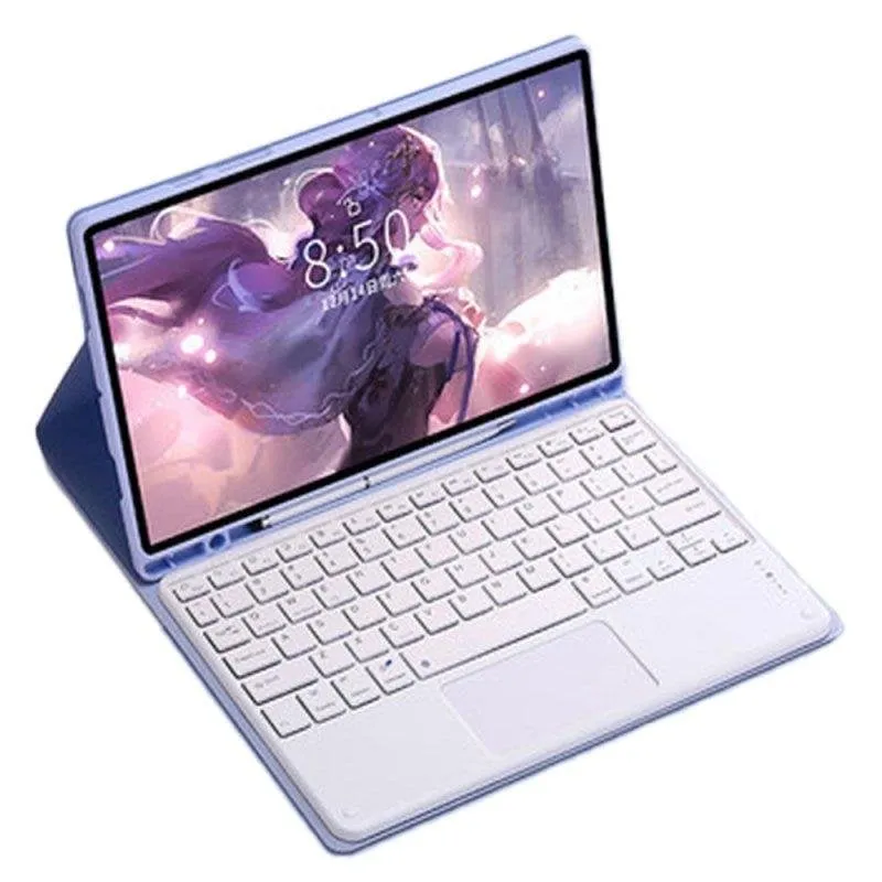 Cover con Tastiera Bluetooth per Huawei MatePad SE 10.4 Viola - immagine 1