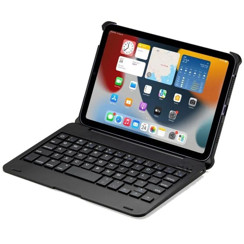Cover con Tastiera Bluetooth Royal Bailey F19a per iPad 2018&2017/Pro9.7/Air2/Air Nero - immagine 1