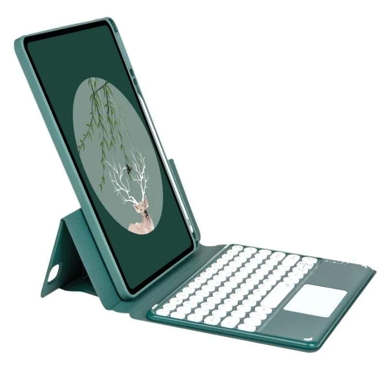 Cover con Tastiera Bluetooth per iPad 9.7 Royal Bailey Sy006c-2 Verde - immagine 1