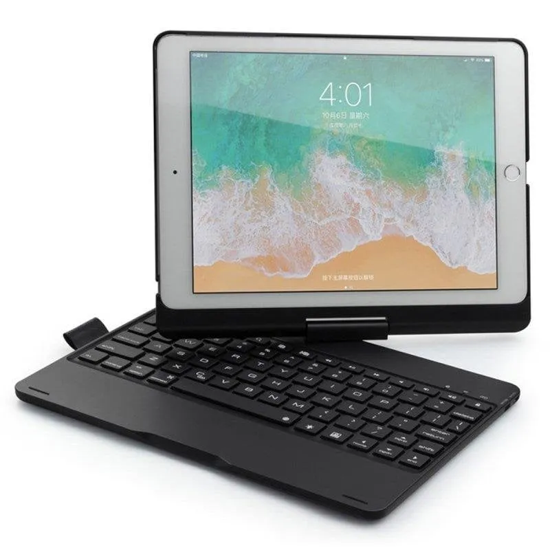 Cover con Tastiera Bluetooth Royal Bailey F102as per iPad 10.2/Air 10.5/Pro 10.5 Nero - immagine 1