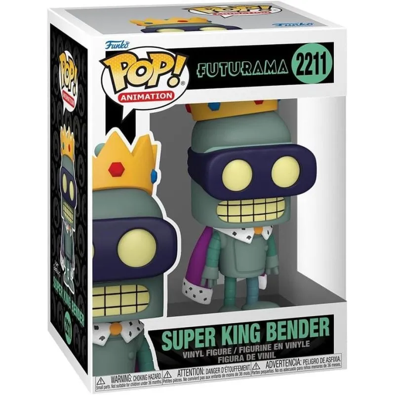 Figura Funko Pop! Vinyl Super King Bender di Futurama - immagine 1