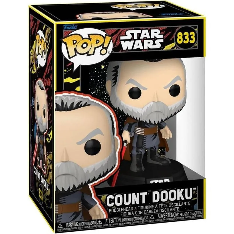 Figurina Funko Pop! Star Wars Count Dooku Retro Vinile Collezionabile - immagine 1