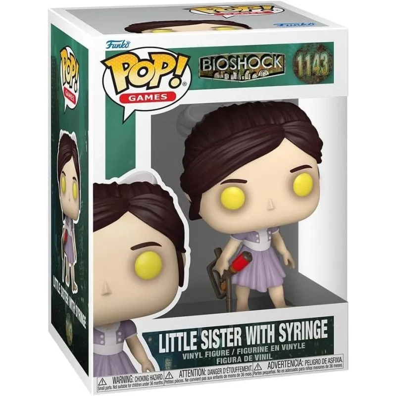 Figurina Funko Pop! Bioshock Little Sister con Siringa in Vinile Collezionabile - immagine 1