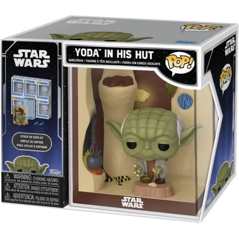 Figura Funko Pop! Nooks Star Wars Yoda in His Hut Vinile da Collezione - immagine 1