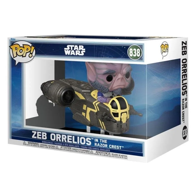 Figurina POP! Rides Deluxe Funko Star Wars The Mandalorian e Grogu - immagine 1