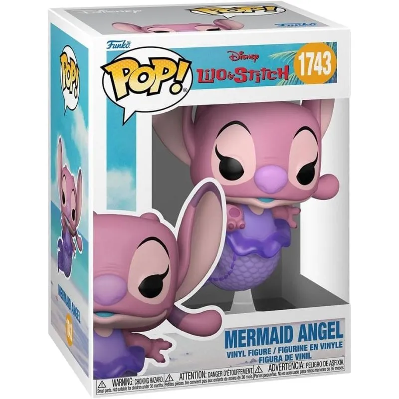 Figurina Funko Pop! Stitch Sirena Angelo Vinile Collezionabile - immagine 1