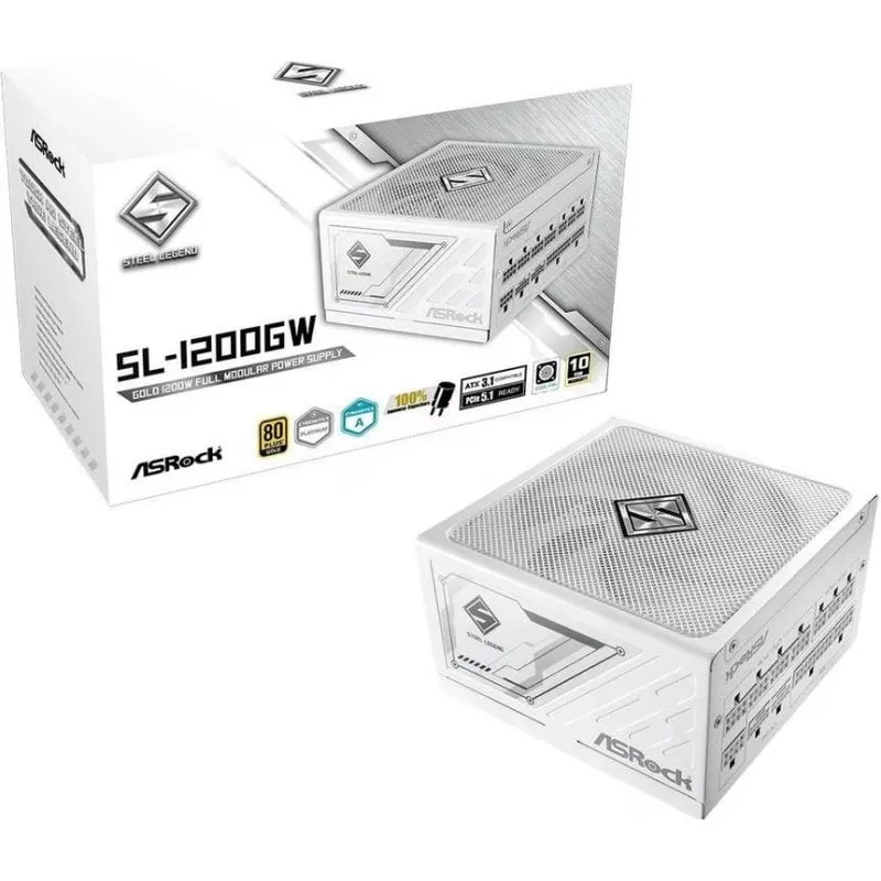 Fonte di Alimentazione AsRock Steel Legend SL-1200GW 1200W Certificazione 80+ Gold modulare - immagine 1