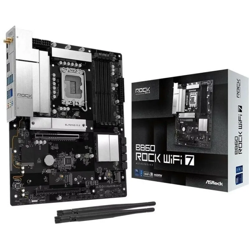 Schede Madri ASRock B860 Challenger WiFi Intel B860 LGA1851 DDR5 ATX Bluetooth 2.5GbE - immagine 1