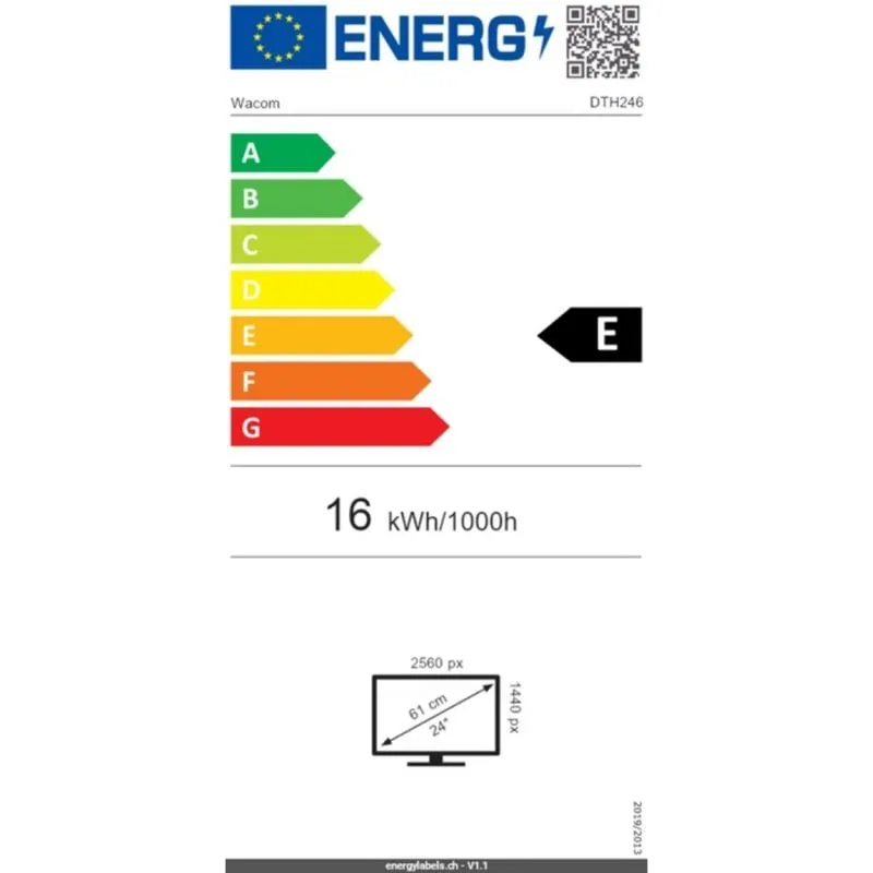 Tavola grafica Wacom Cintiq 24 Touch DTH246E 24" Multi-Touch USB - immagine 1