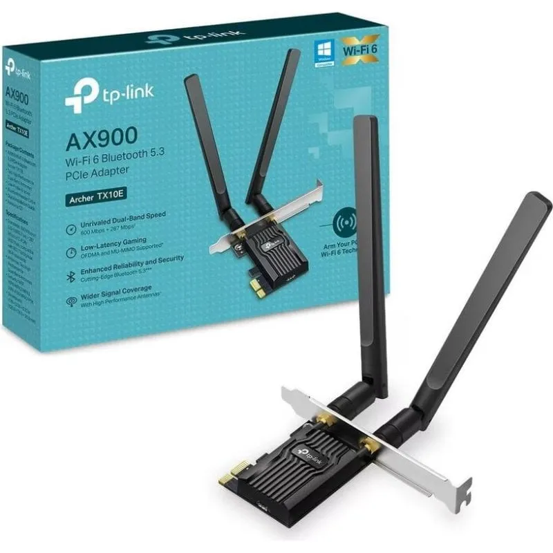 Scheda Rete TP-Link Archer TX10E PCI Express Wi-Fi 6 Dual Band Bluetooth - immagine 1