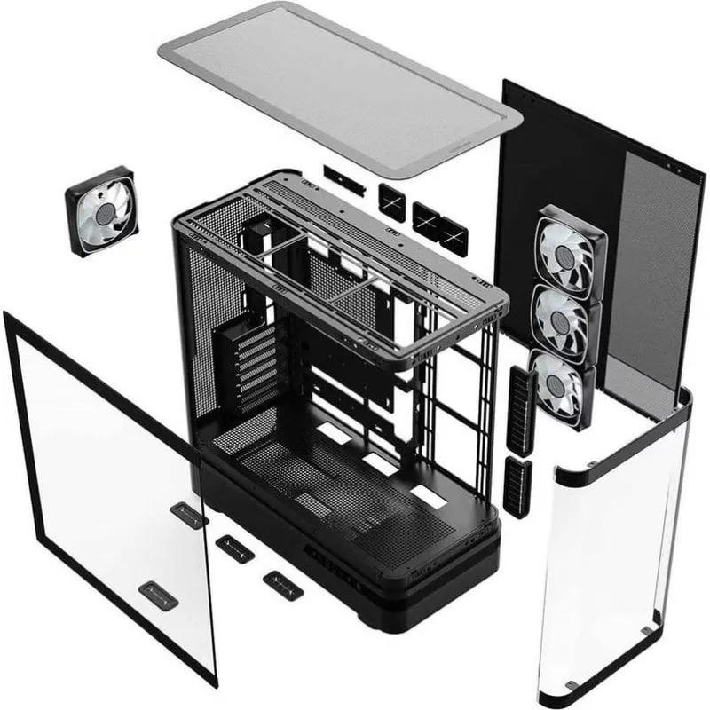 Case PC Modecom Volcano AQ200 ARGB Midi Tower Nera - immagine 1